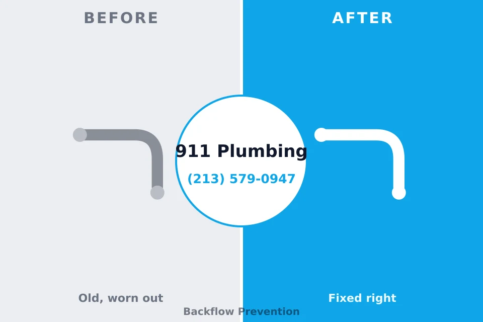 Before and after: plumbing repair Nashville, MI